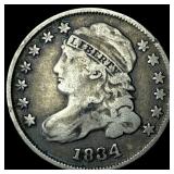 1834 Capped Bust Dime NEARLY UNCIRCULATED