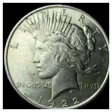 1922 Silver Peace Dollar GEM BU