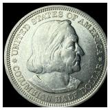 1893 Silver Columbian Half Dollar GEM BU
