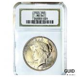 1923 Silver Peace Dollar NGC MS64