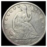1854-O Silver Half Dollar NEARLY UNCIRCULATED