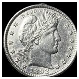 1892 Silver Barber Quarter HIGH GRADE