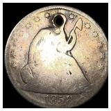 1858 Silver Seated Liberty Half Dollar NICELY CIRC