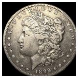 1892-S Silver Morgan Dollar LIGHTLY CIRCULATED