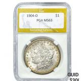 1904-O Morgan Silver Dollar PGA MS63