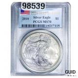 2010 Silver Eagle PCGS MS70