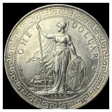 1908 Silver Trade Dollar (Britannia) NEARLY UNCIRC