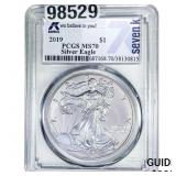 2019 Silver Eagle PCGS MS70