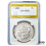1888 Morgan Silver Dollar PGA MS63
