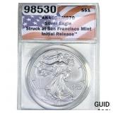 2012-S Silver Eagle ANACS MS70