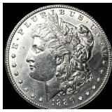 1886 Silver Morgan Dollar CLOSELY UNCIRCULATED
