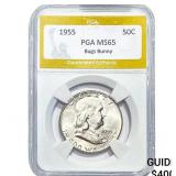 1955 Franklin Half Dollar PGA MS65 Bugs Bunny