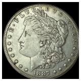 1887-S Silver Morgan Dollar CLOSELY UNCIRCULATED