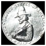 1920 Silver Pilgrim Tercentenary Half Dollar  UNC
