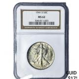 1941-S Walking Liberty Half Dollar NGC MS62