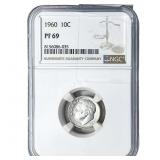 1960 Roosevelt Dime NGC PF69