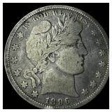 1896-O Silver Barber Half Dollar LIGHTLY CIRCULATE