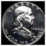 1954 Franklin Silver Half Dollar CHOICE PROOF
