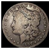 1897-O Silver Morgan Dollar ABOUT UNCIRCULATED