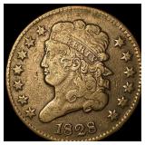 1828 Classic Head Half Cent NEARLY  UNCIRCULATED