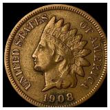 1908-S Indian Head Cent NEARLY UNCIRCULATED