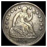 1856 Silver Seated Liberty Half Dime NEARLY  UNCI