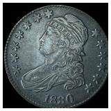 1830 Capped Bust Half Dollar CLOSELY UNCIRCULATED