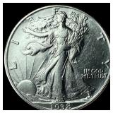 1938-D Silver Walking Liberty Half Dollar CLOSELY