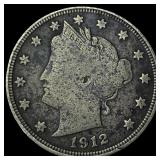 1912-S Liberty Head Nickel NEARLY UNCIRCULATED