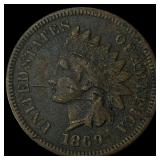 1869 Indian Head Cent LIGHTLY CIRCULATED
