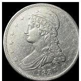 1837 Capped Bust Half Dollar NEARLY UNCIRCULATED
