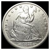 1873 Arrows Silver Seated Liberty Half Dollar CLOS