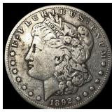 1892-S Silver Morgan Dollar LIGHTLY CIRCULATED