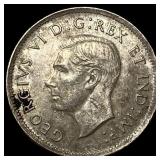 1939 Canada Silver 25 Cents CHOICE AU