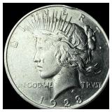 1923-D Silver Peace Dollar CHOICE AU