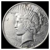 1925-S Silver Peace Dollar CLOSELY  UNCIRCULATED