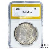 1880 Morgan Silver Dollar PGA MS65