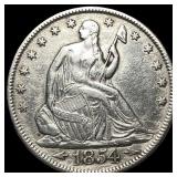 1854 Arrows Seated Liberty Half Dollar UNCIRCULATE