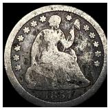 1857 Seated Liberty Half Dime LIGHTLY CIRCULATED