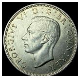 1944 Great Britain Silver Half Crown
