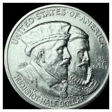 1924 Silver Huguenot-Walloon Half Dollar GEM BU