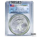 2011 Silver Eagle PCGS MS70