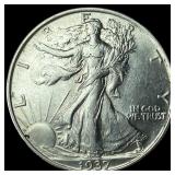 1937 Silver Walking Liberty Half Dollar UNCIRCULAT
