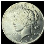 1925 Silver Peace Dollar NEARLY UNCIRCULATED