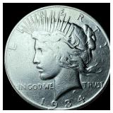 1934 Peace Silver Dollar LIGHTLY CIRCULATED