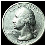 1932-S Silver Washington Quarter UNCIRCULATED
