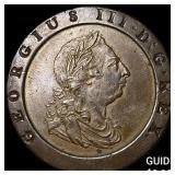 1797 Great Britain Copper Cartwheel 2 Pence