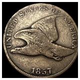 1857 Flying Eagle Cent NEARLY UNCIRCULATED