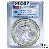 2011 Silver Eagle PCGS MS70