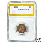 1936 Wheat Cent PGA MS66 RD
